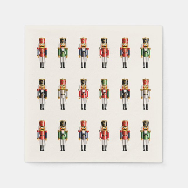 Guardanapo De Papel Soldados de Brinquedos do Noz do Xmas (Frente)