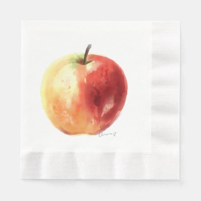 Guardanapo De Papel Solteiro Apple Design Napkins (Frente)