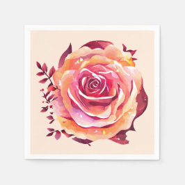 Guardanapo De Papel Solteiro Linda Rosa Rosa Rosa Rosa Grande