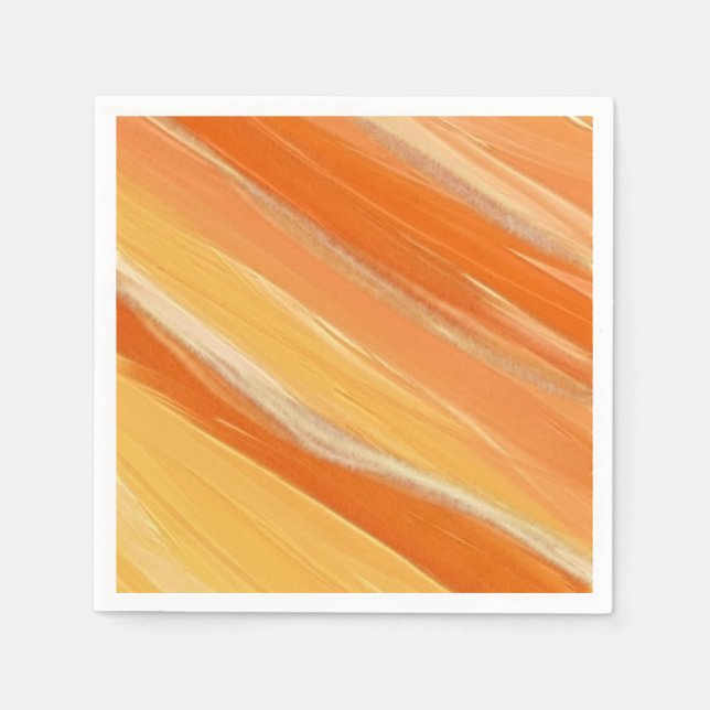 Guardanapo De Papel Sombras de laranja (Frente)