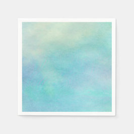 Guardanapo De Papel Sombras de Mar Multicolores de Aquarela Todas as O