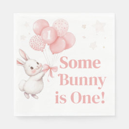 Guardanapo De Papel Some Bunny Balloon Birthday Party 