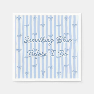 Guardanapo De Papel "Something Blue Before I Do" Laço Azul