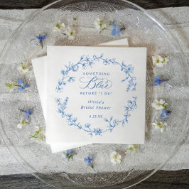 Guardanapo De Papel Something Blue French Toile Wreath Bridal Shower