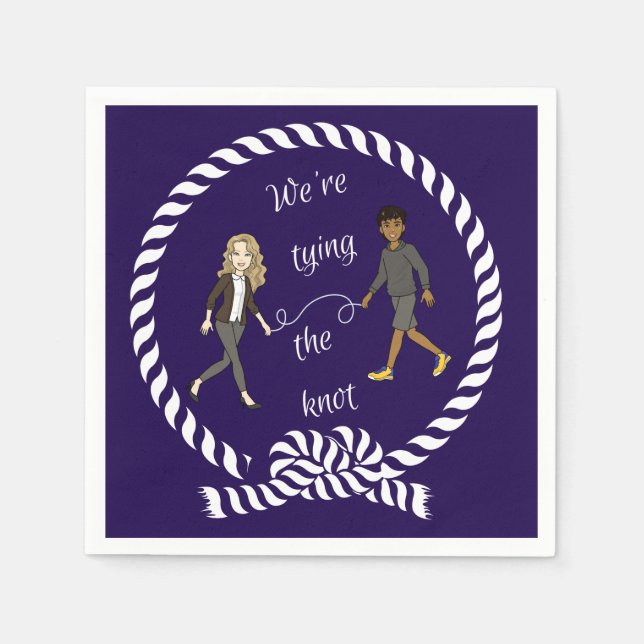 Guardanapo De Papel Somos Casandos de anime náutico (Frente)