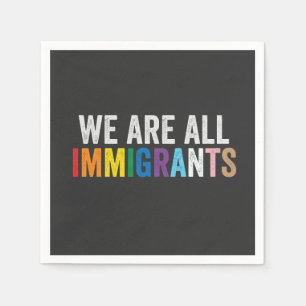 Guardanapo De Papel Somos Todos Imigrantes LGBT - Arco-Íris