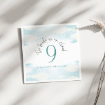Guardanapo De Papel Sonho com Chá de panela Azul e Branco na Nuvem 9<br><div class="desc">Escapar para a nuvem 9 com a nossa Coleção Azul e Branca de Aquarelas, projetada para elevar seu chá de panela a um caso sonhador. Mergulhe na beleza etérea de nossos convites, onde matizes macios e nuvens de aquarela definem o tom para uma celebração elegante. Mergulhem seus convidados no charme...</div>