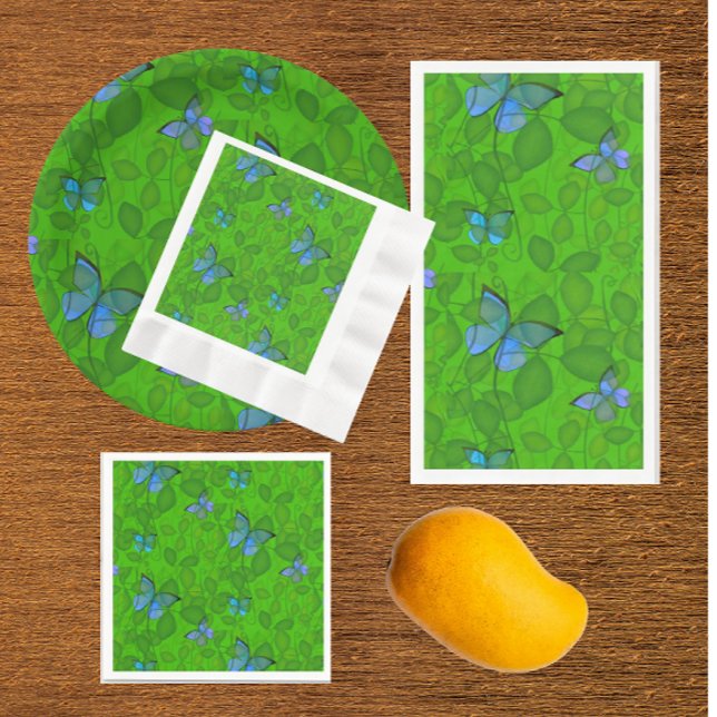 Guardanapo De Papel Sonhos da Floresta Tropical Videiras Borboletas  (Rainforest paper napkins, always handy!)