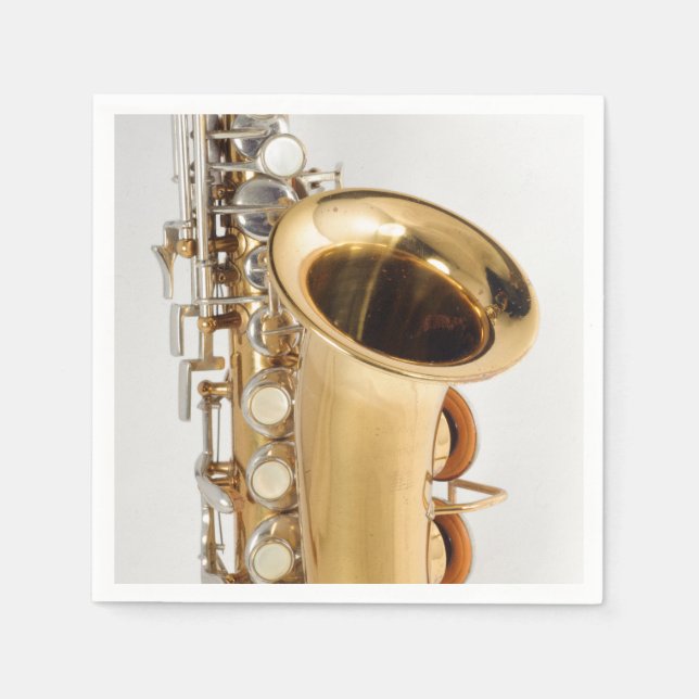 Guardanapo De Papel Soprano Saxofone Napkin (Frente)