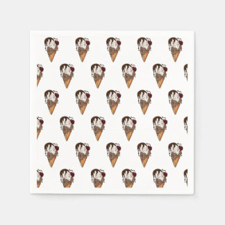 Guardanapo De Papel Sorvete Crânio Clássico Mortal