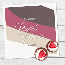 Guardanapo De Papel Sorvete de Chocolate Fragmentos Horizontais