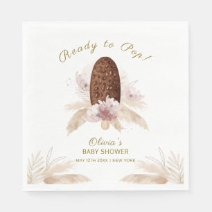 Guardanapo De Papel Sorvete Floral Modern Boho Chá de fraldas Popcicel