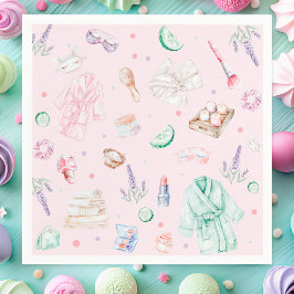 Guardanapo De Papel Spa Festa de aniversário Rosa