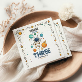 Guardanapo De Papel Space Adventure 3rd Birthday | Outer Space Party