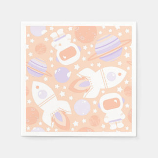 Guardanapo De Papel Space Girls Party Napkins