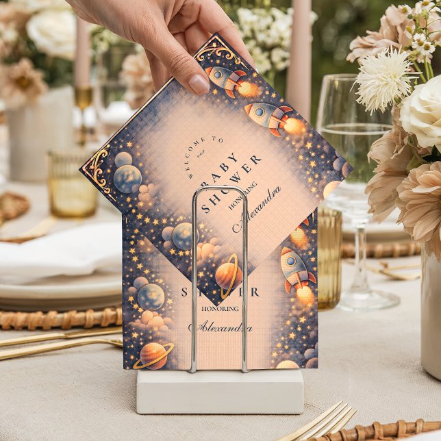 Guardanapo De Papel Space Rockets Stars Baby Shower (Criador carregado)