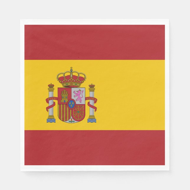 Guardanapo De Papel Spain Flag (Frente)