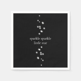 Guardanapo De Papel Sparkle Sparkle Little Star Black Starlight