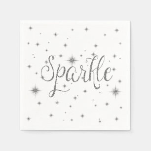 Guardanapo De Papel Sparkles da prata