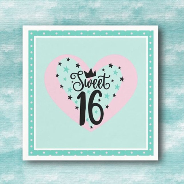 Guardanapo De Papel Special Sweet 16 Birthday Party (Criador carregado)