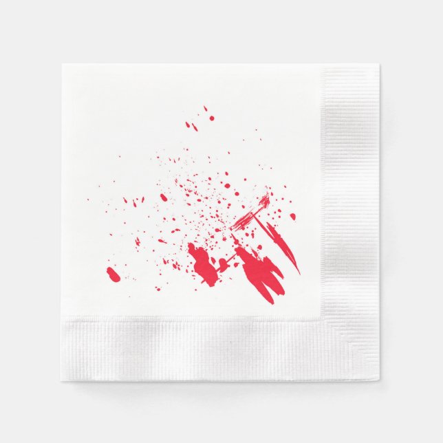 Guardanapo De Papel Splatter Vermelho (Frente)