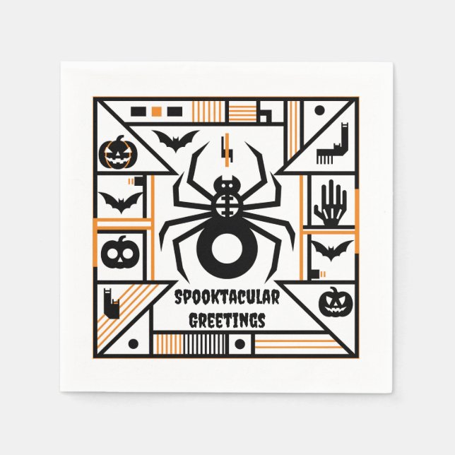 Guardanapo De Papel spooktacular halloween (Frente)