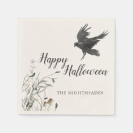 Guardanapo De Papel Spooky Gothic Halloween | Black Raven