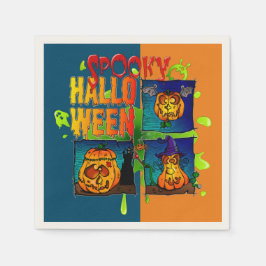 Guardanapo De Papel Spooky Halloween