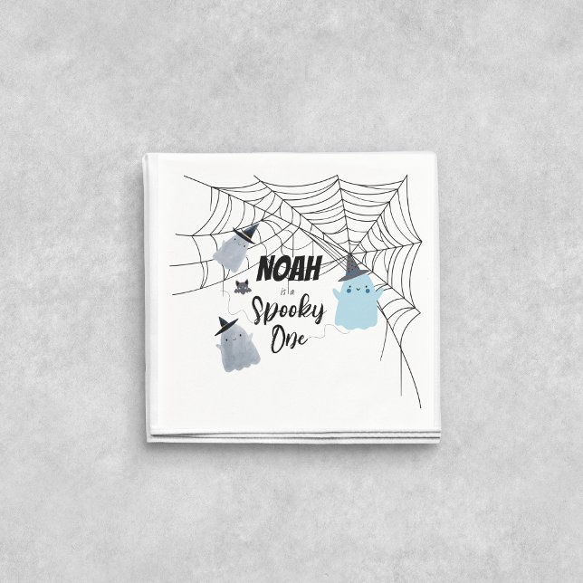 Guardanapo De Papel Spooky One | Halloween B Day Napkins | Fantasmas A (Criador carregado)
