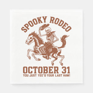 Guardanapo De Papel Spooky Rodeo Halloween 31 de outubro