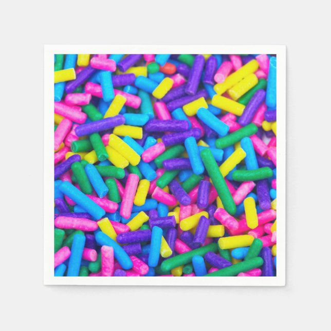 Guardanapo De Papel Sprinkles de doce multicolorido (Frente)