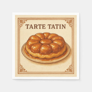 Guardanapo De Papel Square Design (Tarte Tatin, Retro Style)