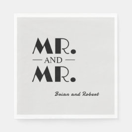 Guardanapo De Papel Sr. e Sr. Cocktail personalizado Napkins