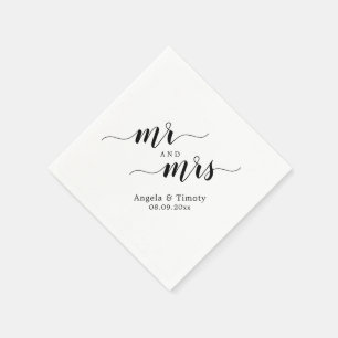 Guardanapo De Papel Sr. e Sra. Casamento