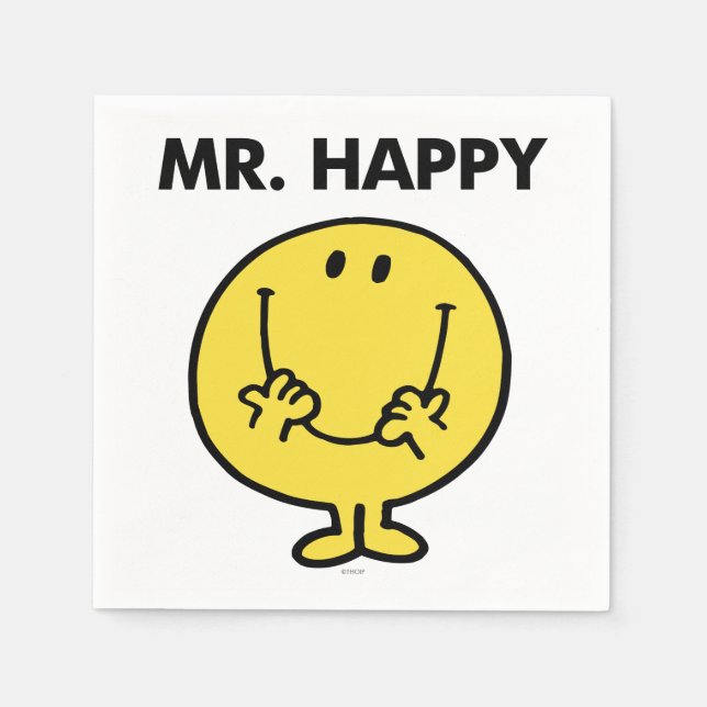 Guardanapo De Papel Sr. Happy | Smiley face gigante (Frente)