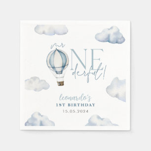 Guardanapo De Papel Sr. ONEGreat Hot Air Ballon Boy primeiro aniversar
