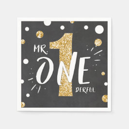 Guardanapo De Papel Sr. Onemagia Papelão Napkins Dourado
