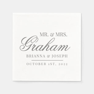 Guardanapo De Papel Sr. & Sobrenome Wedding
