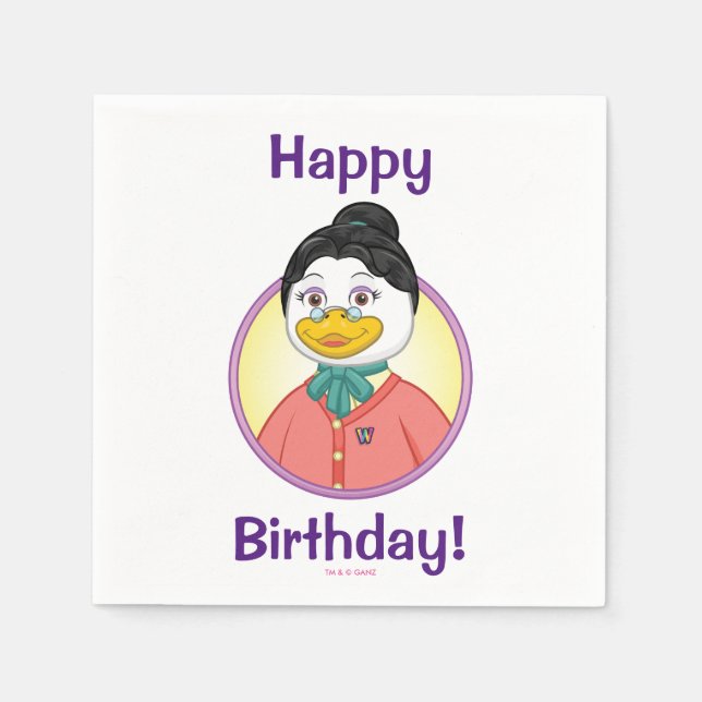 Guardanapo De Papel Sra. Birdy (Frente)