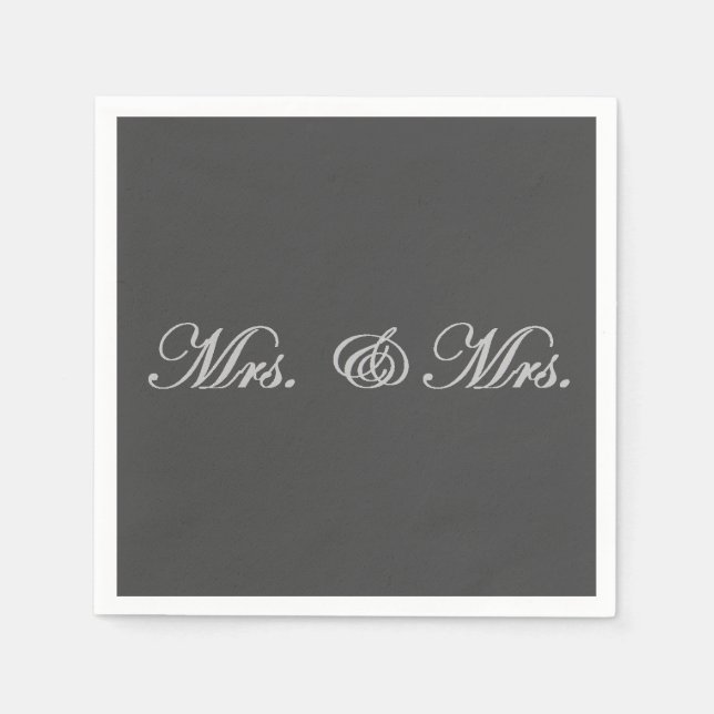 Guardanapo De Papel Sra. & Sra. (Frente)