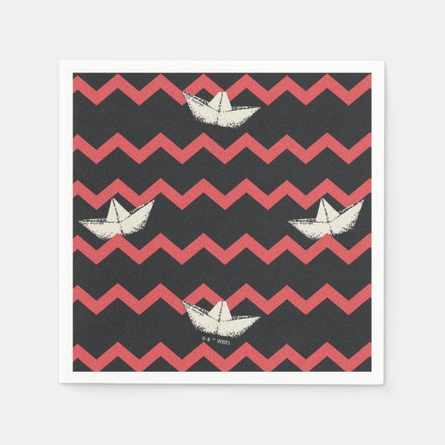 Guardanapo De Papel SS Georgie Boat Chevron Patterno (Frente)