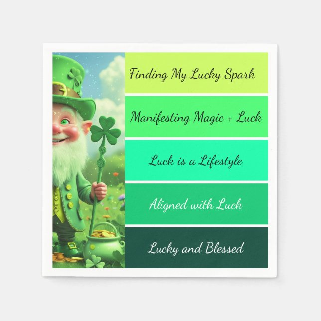 Guardanapo De Papel St. Patrick’s Affirmation Napkins (Frente)