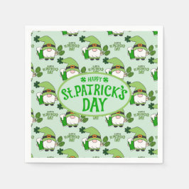 Guardanapo De Papel St. Patrick’s Day Gnome Napkins