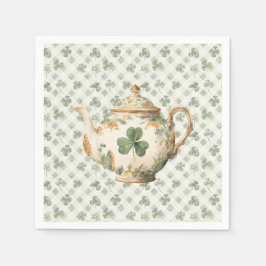 Guardanapo De Papel  St Patrick's Day Clover Tea Pot