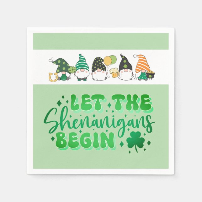 Guardanapo De Papel St Patrick's Day party  (Frente)