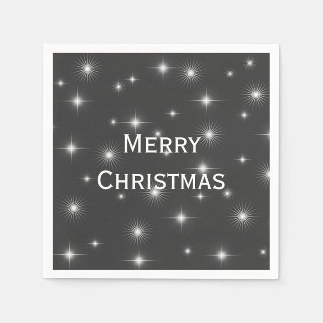 Guardanapo De Papel Starry Night Felry Natal (Frente)