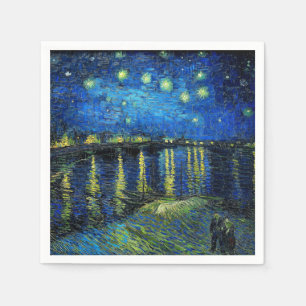 Guardanapo De Papel Starry Night Over the Rhone por Vincent Van Gogh