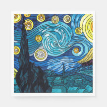 Starry Night Paper Napkins