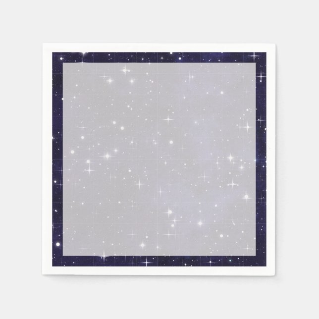 Guardanapo De Papel Starry Night Sky Grid (Frente)