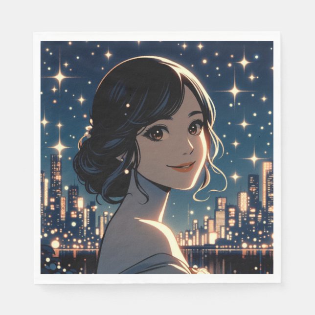 Guardanapo De Papel Starry Serenity Smile (Frente)